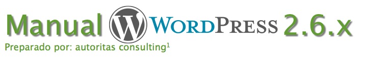 Manual Wordpress 2.6.x