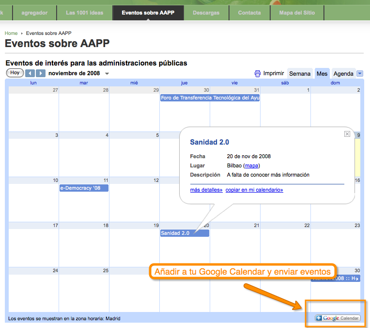 gcalendar-op