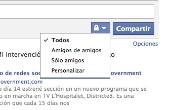 Seleccionar quién podrá ver el contenido