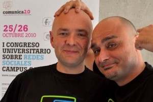 Nacho Campos y Carlos Guadián en Comunica 2.0 - Gandía