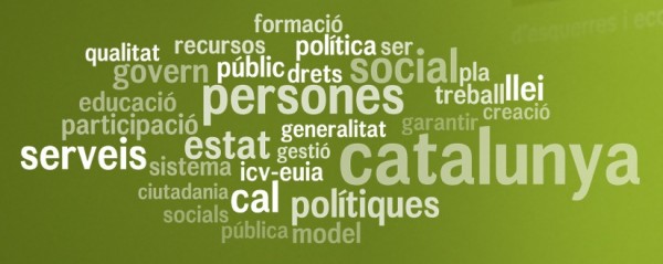 Nube de etiquetas del programa electoral de ICV Nube de etiquetas del programa electoral de ICV