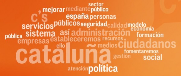Nube de etiquetas del programa electoral de C's Nube de etiquetas del programa electoral de C's