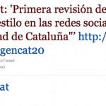 Twitter de la Generalitat de Catalunya
