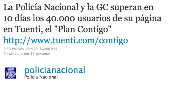 Twitter Policia Nacional Twitter Policia Nacional