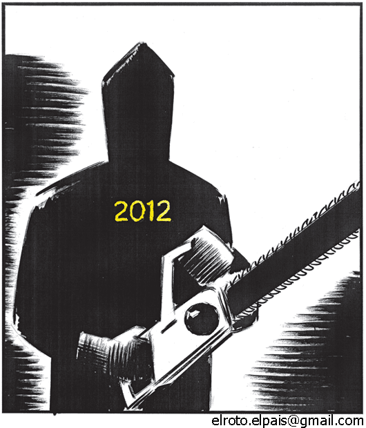 Viñeta de El Roto para 2012 estilo Viernes 13 Viñeta de El Roto para 2012 estilo Viernes 13