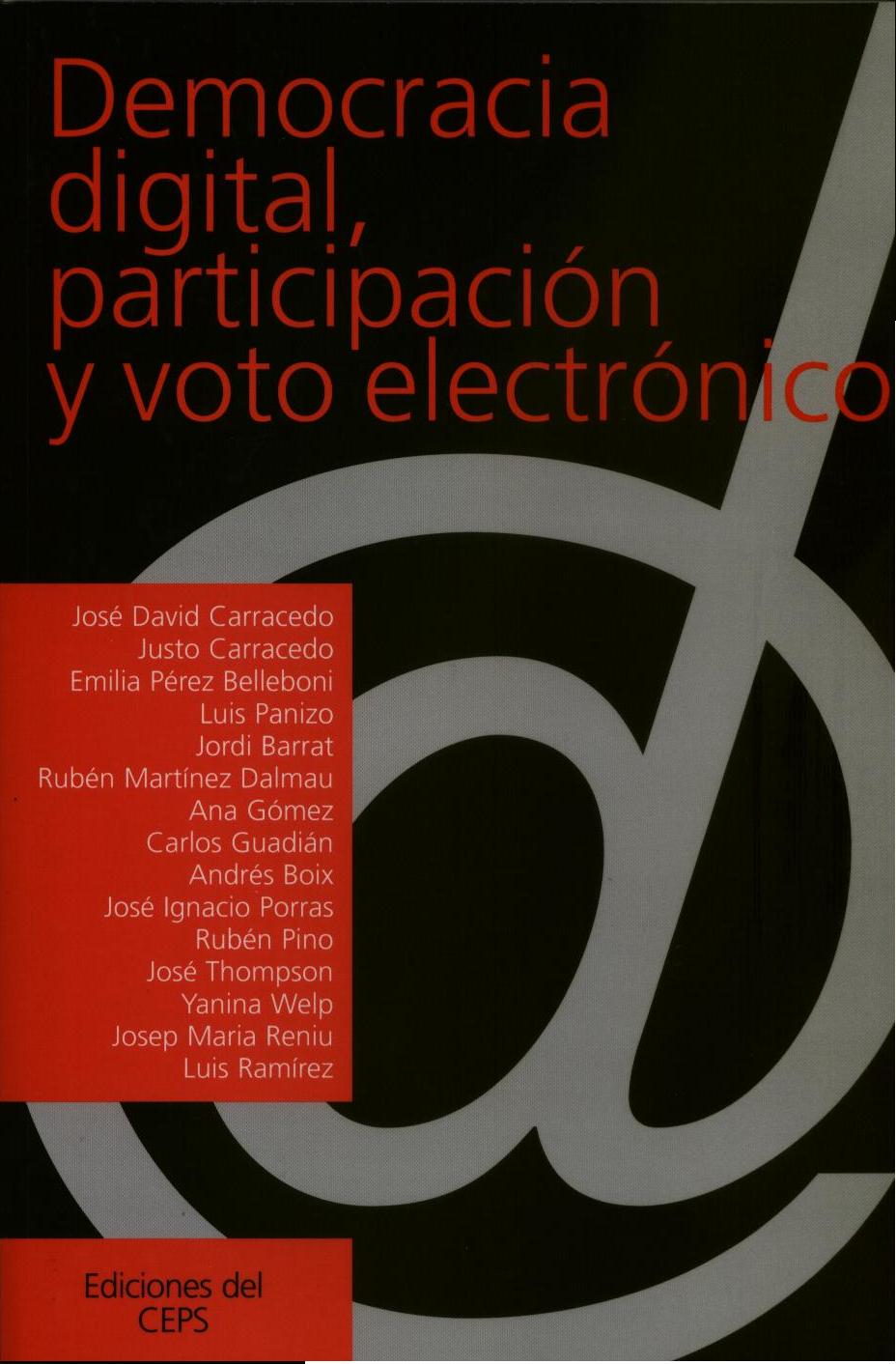 Democracia digital, participación y voto electrónico